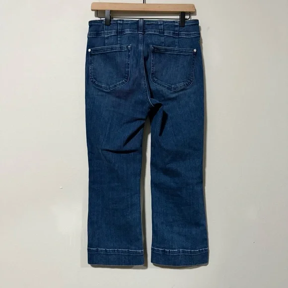 Pilcro Slim 70s High-Rise Crop Flare Jeans Size 28 - Picture 10 of 16